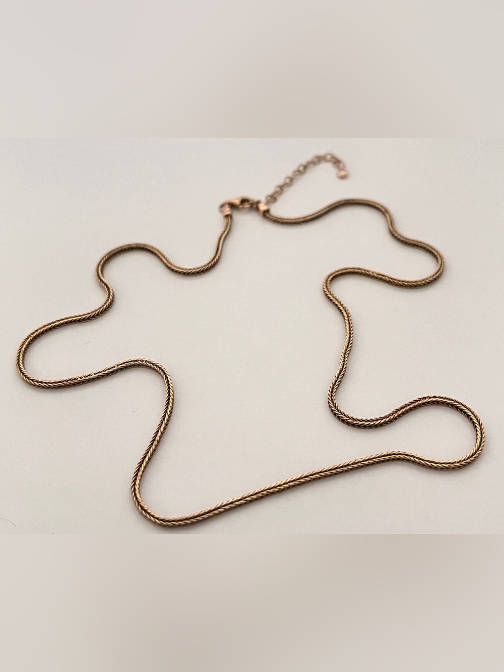 Monica Vinader Gold Vermeil Herringbone Rope Chain Necklace